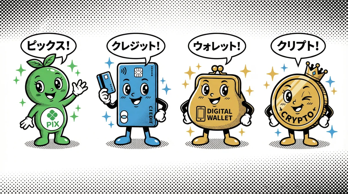 Métodos de Pagamento Lottubet - PIX, Cartões e Criptomoedas